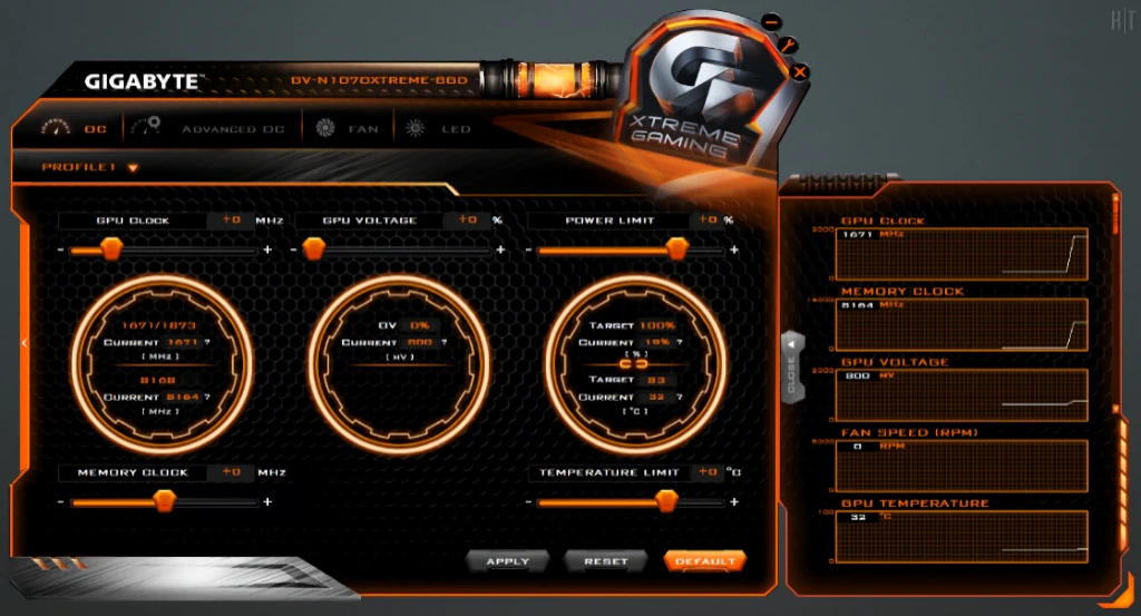 GIGABYTE 지포스 GTX 1070 XTREME GAMING D5 8GB 리뷰 17