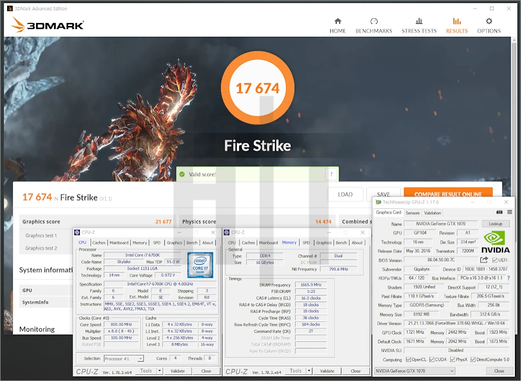 GIGABYTE 지포스 GTX 1070 XTREME GAMING D5 8GB 리뷰 21