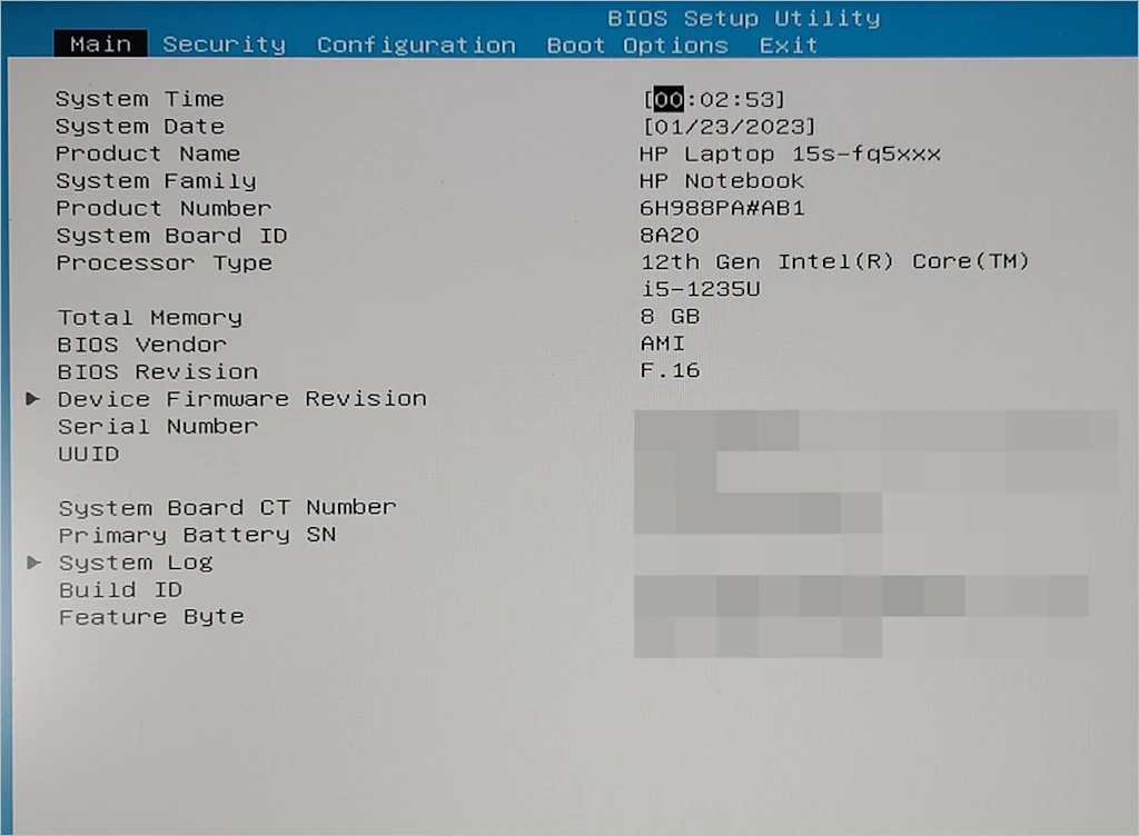 HP 노트북 펑션키 fn키 액션 키 변경 및 배터리 시간 표시 방법 2