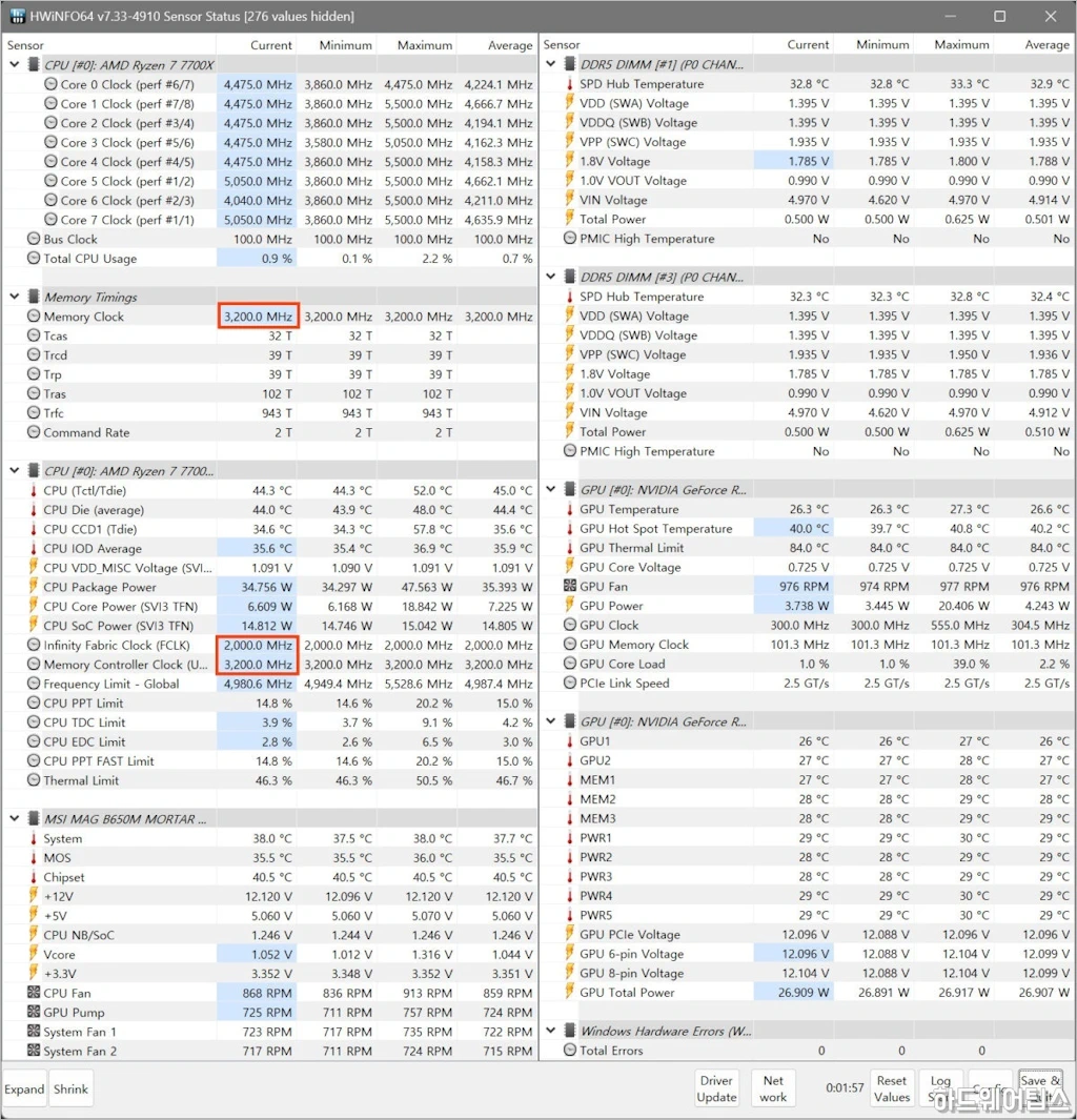 MSI MAG B650M 박격포 WIFI 리뷰 63