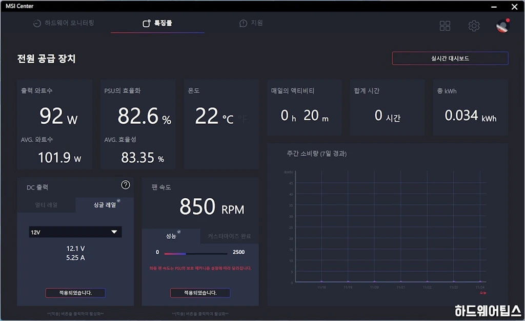 MSI MEG Ai1300P PCIE5 80PLUS PLATINUM 파워 서플라이 유닛 리뷰 38