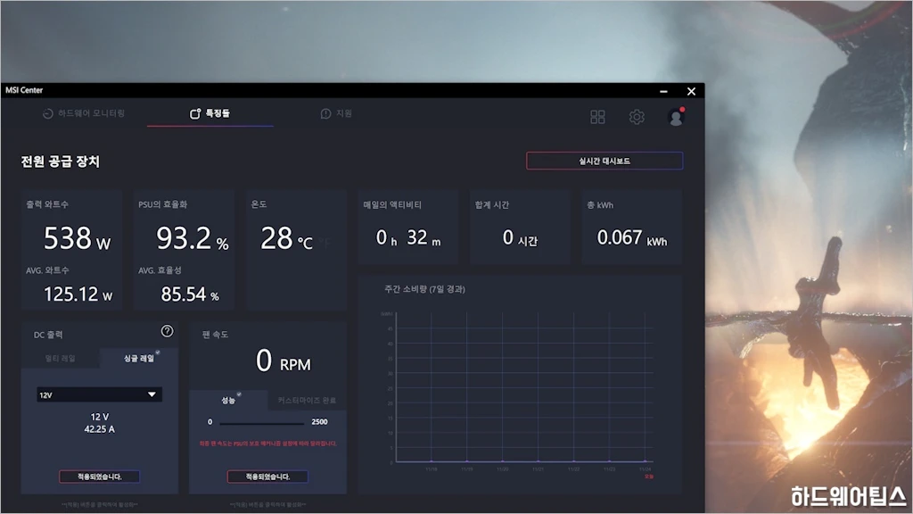 MSI MEG Ai1300P PCIE5 80PLUS PLATINUM 파워 서플라이 유닛 리뷰 57
