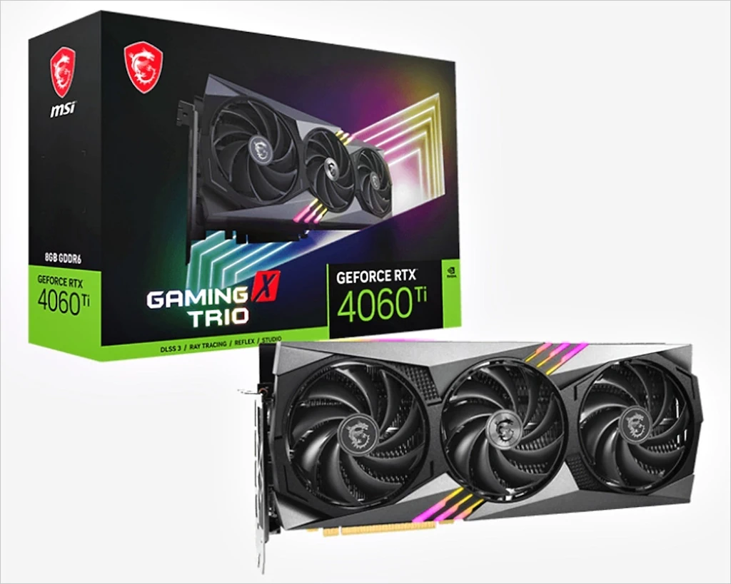 MSI 지포스 RTX 4060 Ti 게이밍 X 트리오 D6 8GB 트라이프로져3 리뷰 1