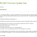 NVIDIA 지포스 RTX 4080, 4090 UEFI 펌웨어 업데이트 툴