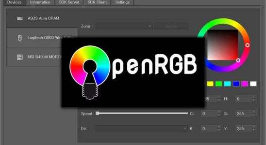 OpenRGB: 메인보드, 램, 그래픽카드, 마우스 등 RGB 설정 도구 1 OpenRGB 메인보드 램 그래픽카드 RGB 설정 도구 1