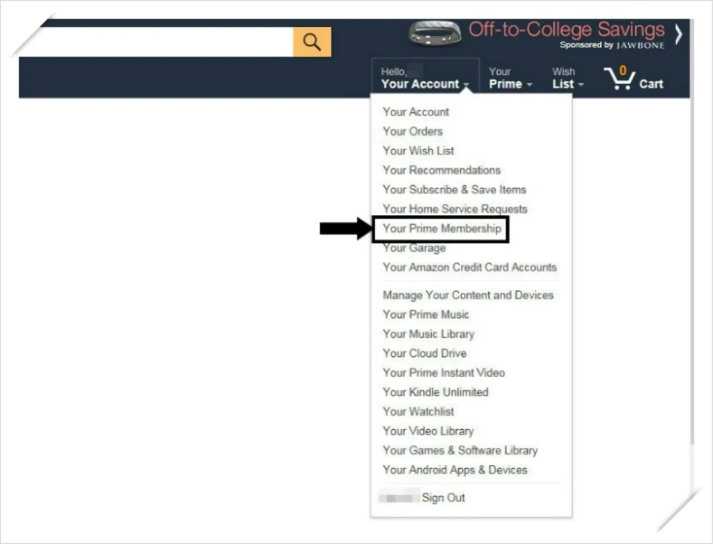 아마존 프라임 Amazon Prime 해지 방법 1