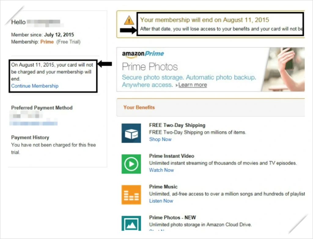 아마존 프라임 Amazon Prime 해지 방법 4