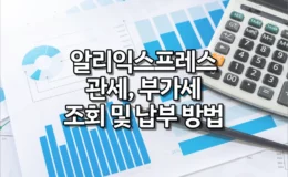 알리익스프레스 관세, 부가세(관부가세) 조회 및 납부 방법