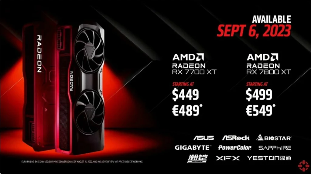 AMD 라데온 RX 7700 XT 7800 XT 스펙 성능 가격 출시일 12