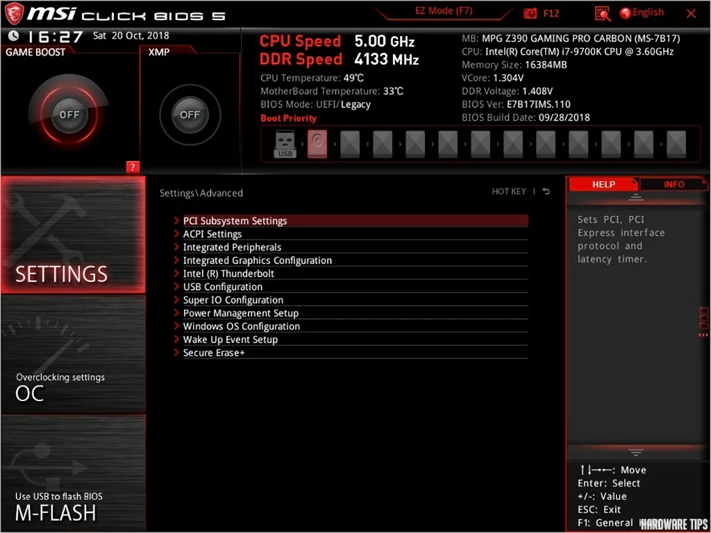 MSI MPG Z390 게이밍 프로 카본 리뷰 27