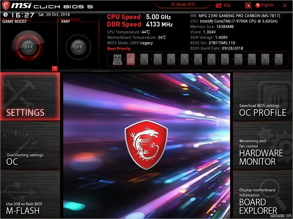 MSI Z390 시리즈 오버클러킹 가이드 9600K 9700K 9900K 2