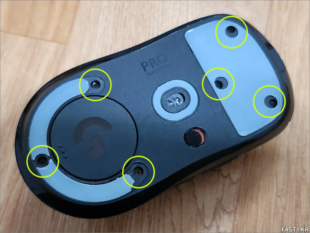 로지텍 G PRO X SUPERLIGHT 분해 정비 방법 2