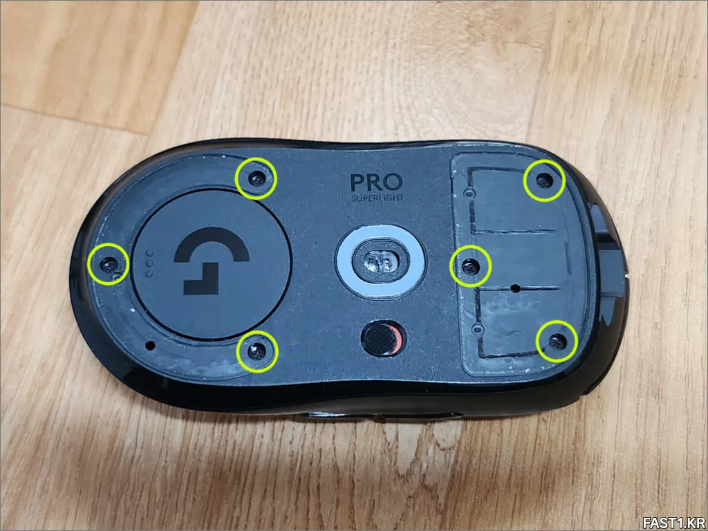 로지텍 G PRO X SUPERLIGHT 분해 정비 방법 3