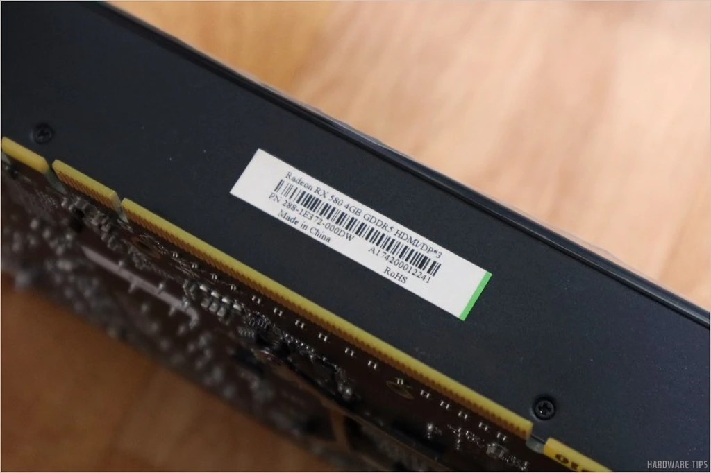 조텍 채굴용 라데온 RX 580 4GB에 레프런스 쿨러 장착 18