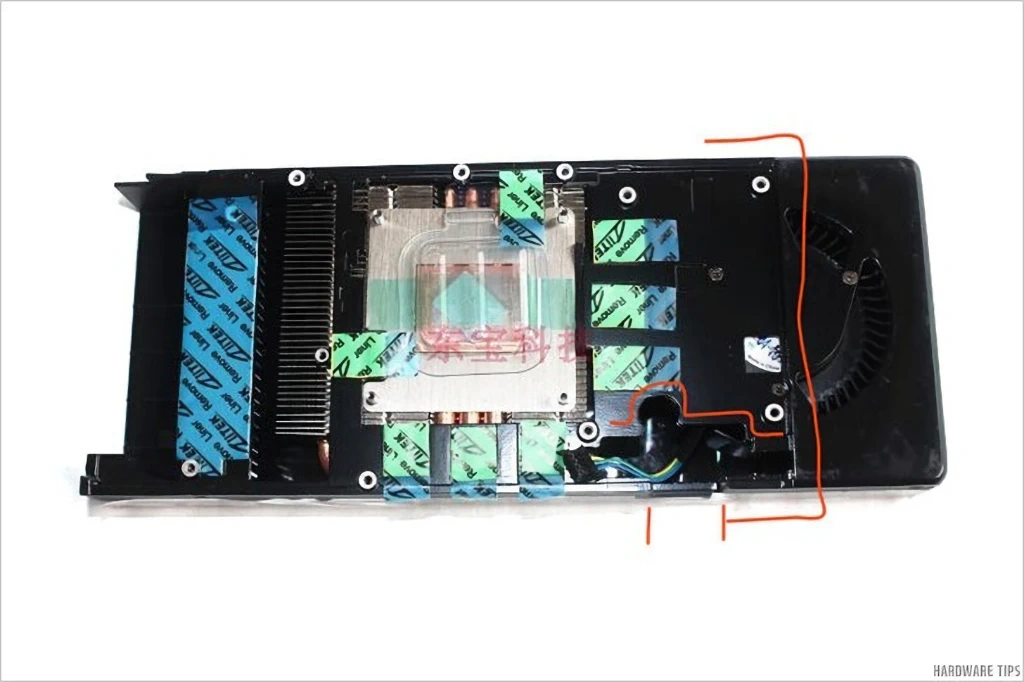 조텍 채굴용 라데온 RX 580 4GB에 레프런스 쿨러 장착 5