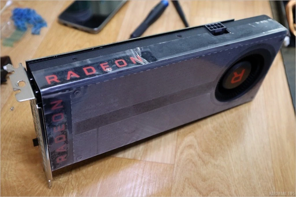 조텍 채굴용 라데온 RX 580 4GB에 레프런스 쿨러 장착 6