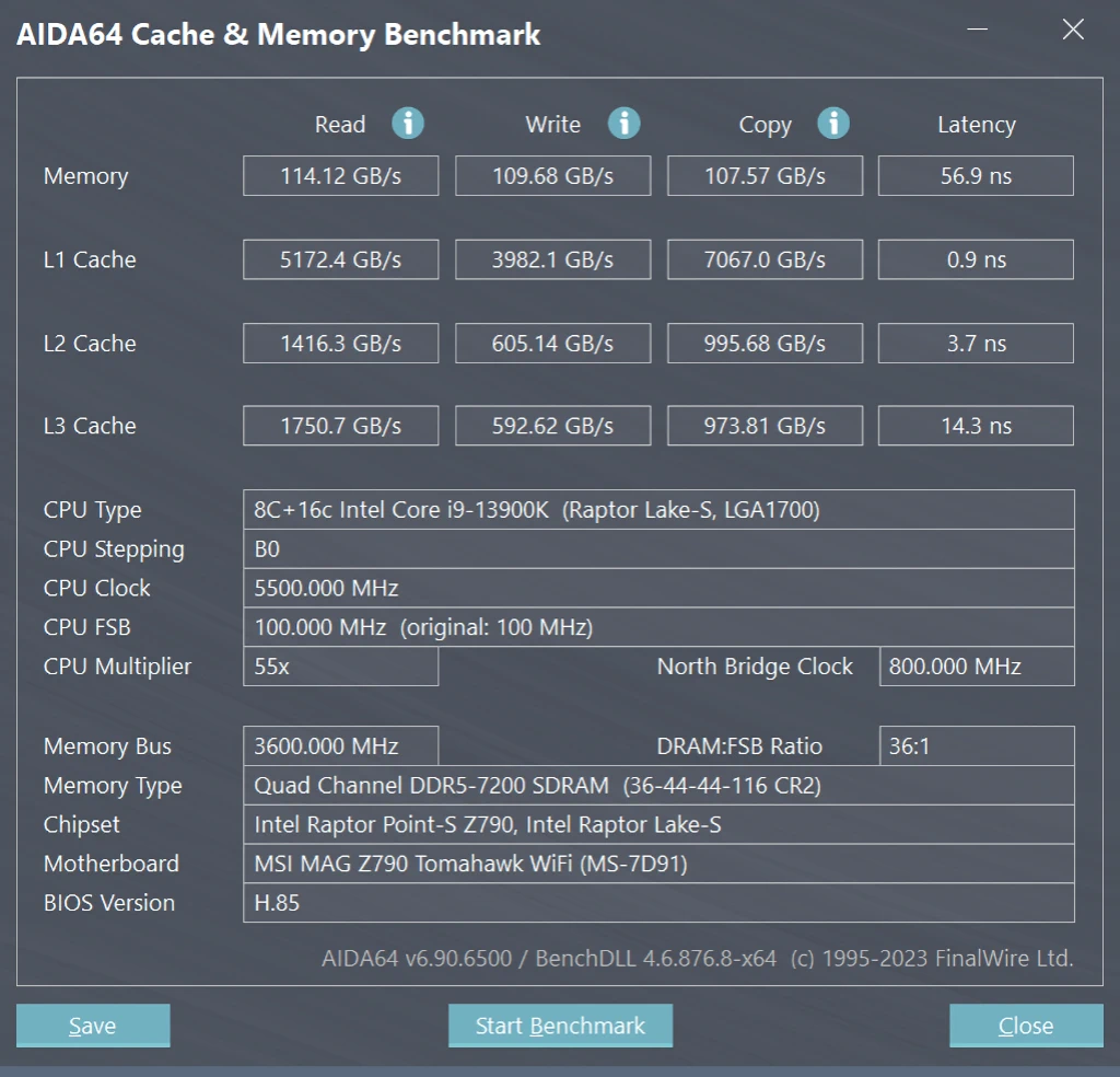AIDA64 Memtest