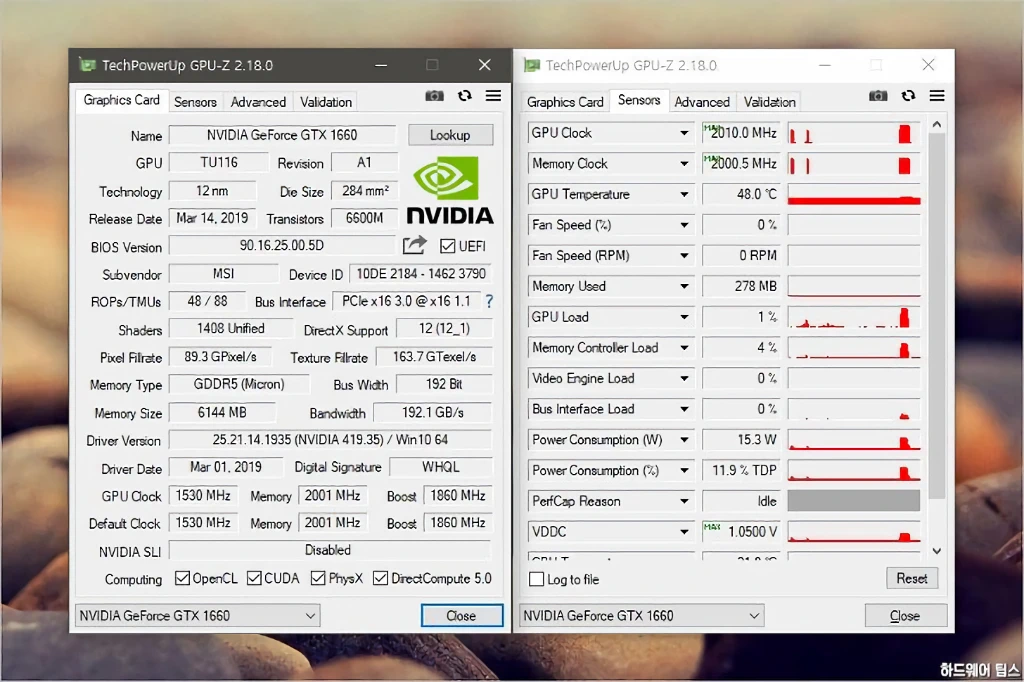 MSI 지포스 GTX 1660 게이밍 X D5 6GB 트윈프로져7 리뷰 20