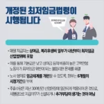 2019년 개정 최저임금 주휴수당 퇴직금 1