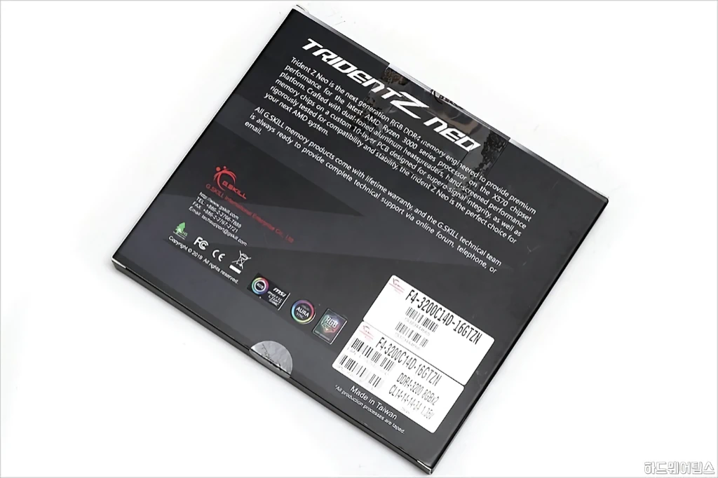 G.SKILL DDR4 PC4 25600 CL14 TRIDENT Z NEO 리뷰 4