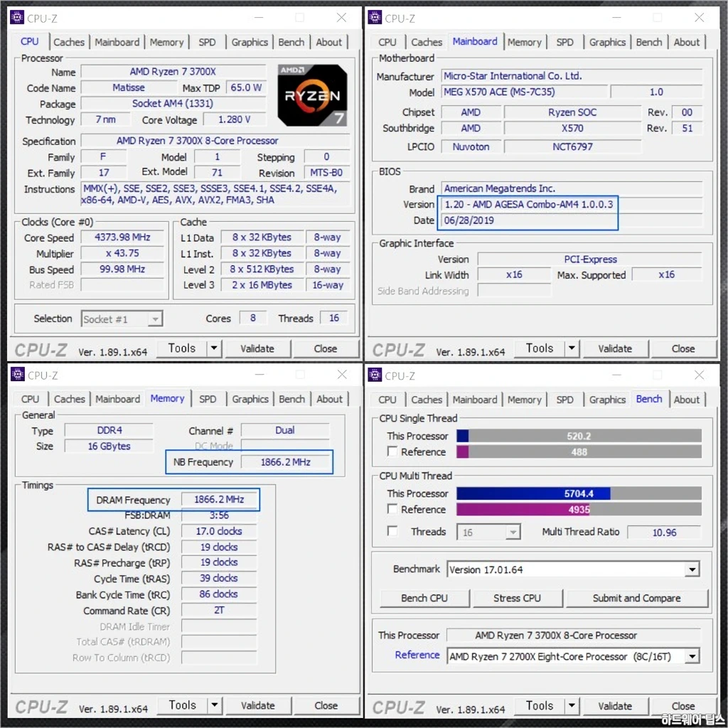 MSI MEG X570 에이스 리뷰 58