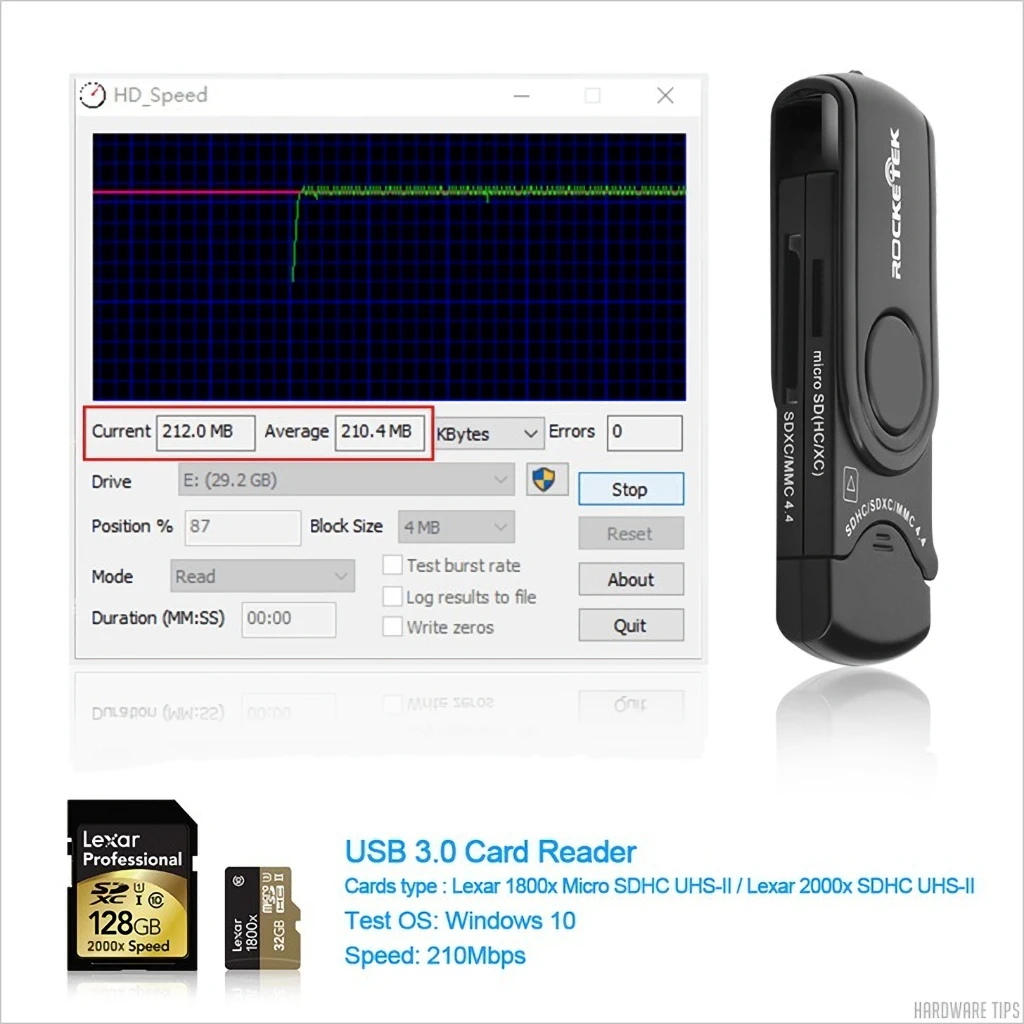 Rocketek RT CR2 4.0 가성비 UHS II SD 카드 리더 리뷰 9