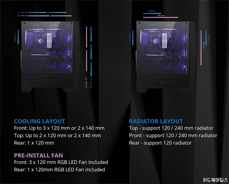 MSI MAG 포지 101M 게이밍 케이스 리뷰 6
