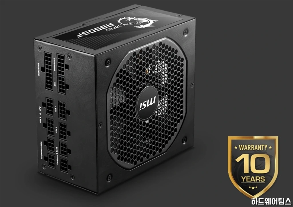 MSI MPG A850GF 80 PLUS GOLD 파워 서플라이 유닛 리뷰 10