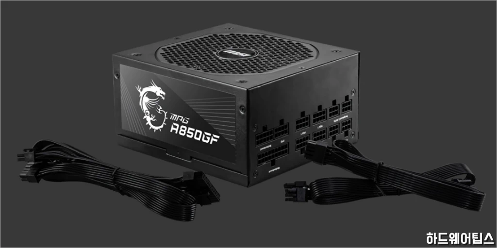 MSI MPG A850GF 80 PLUS GOLD 파워 서플라이 유닛 리뷰 8