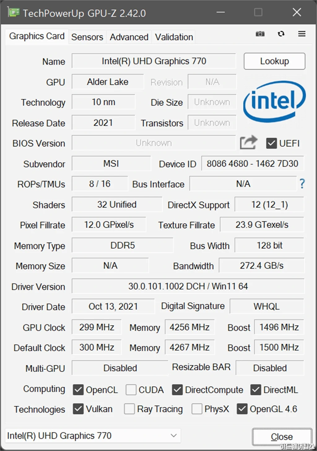 MSI MPG Z690 포스 WIFI 리뷰 79