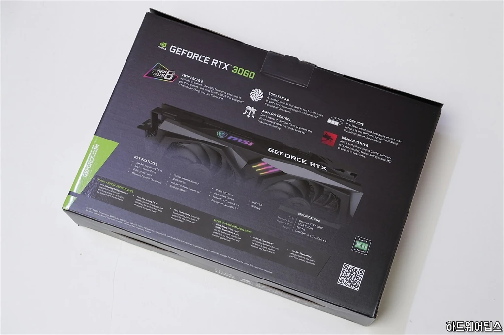 MSI 지포스 RTX 3060 게이밍 X D6 12GB 트윈프로져8 리뷰 3