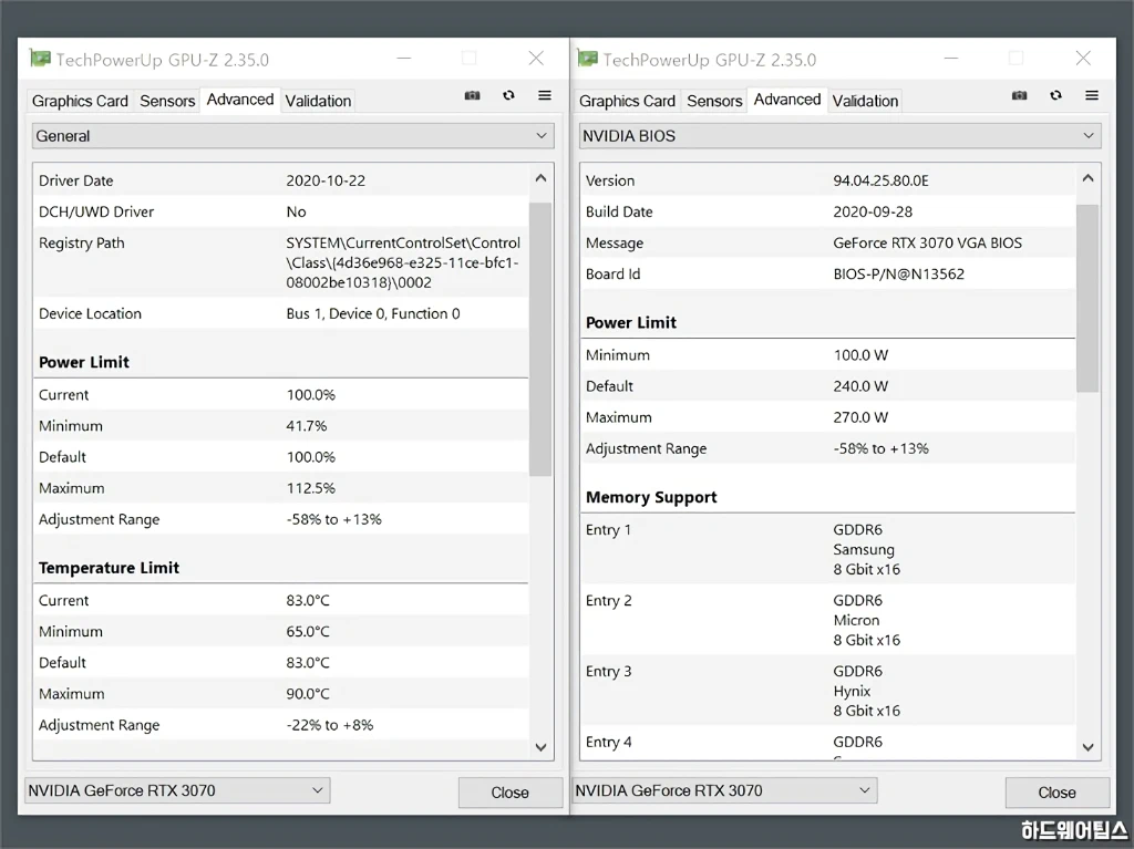 PALIT 지포스 RTX 3070 GAMINGPRO OC D6 8GB 간단 사용기 14
