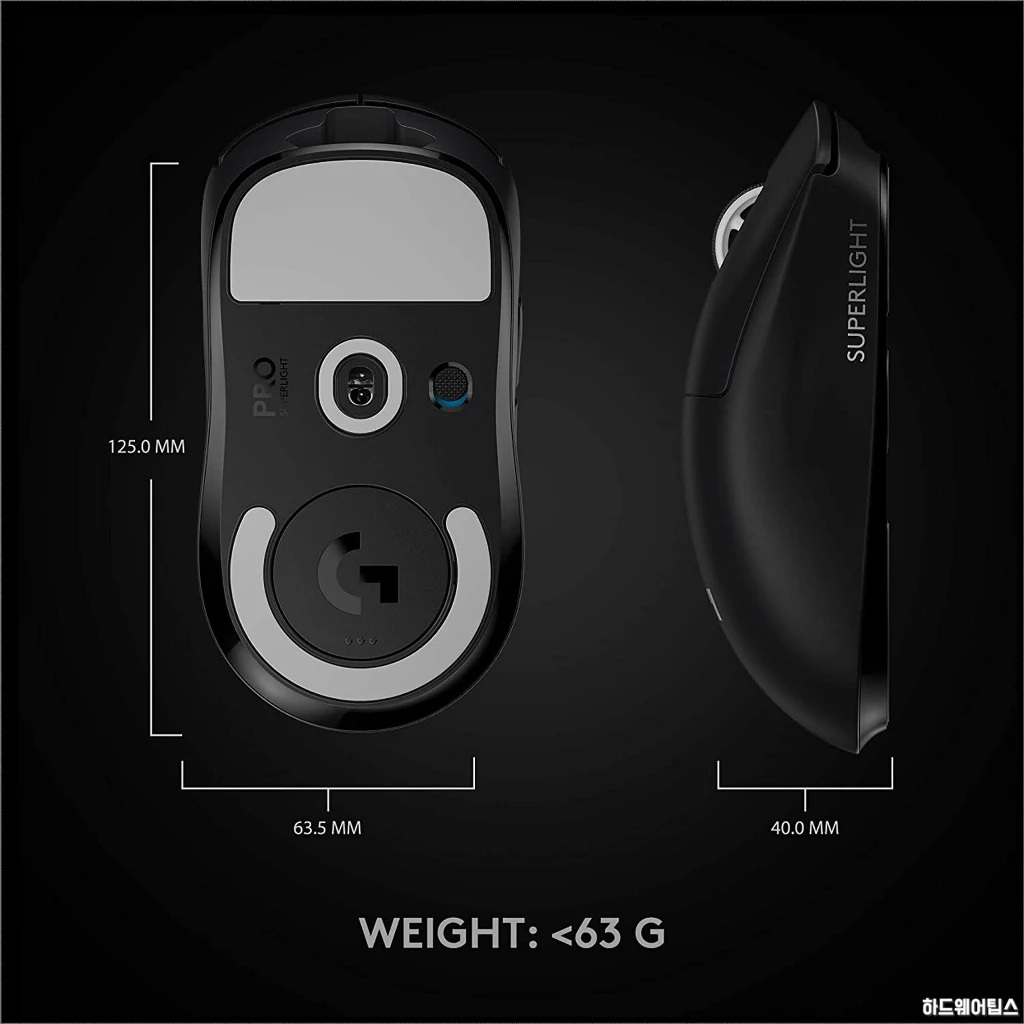 로지텍 지프로 X 슈퍼라이트 지슈라 G Pro X Superlight 간단 분석 4