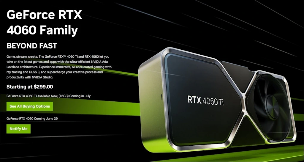 NVIDIA GeForce RTX 4060 6월 29일 출시 1