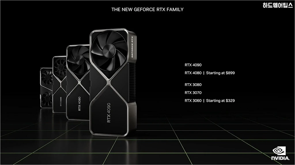 NVIDIA 지포스 RTX 4080 4090 발표 스펙 성능 가격 출시일 9