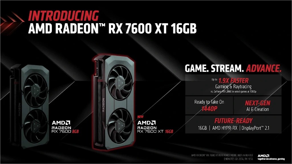AMD Radeon RX 7600 XT 1