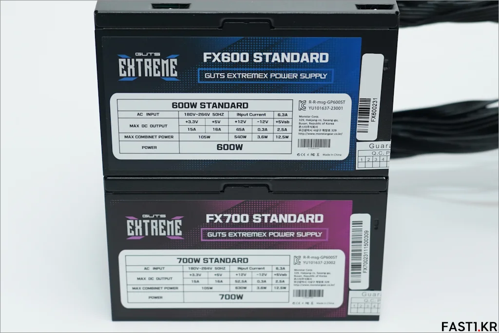 몬스타 가츠 ExtremeX FX600 FX700 80PLUS STANDARD 간단 리뷰 037