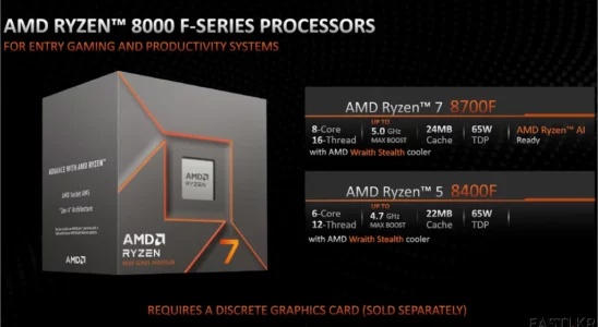 AMD 라이젠 8000 F 시리즈 프로세서 2
