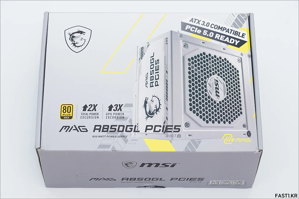 MSI MAG A850GL PCIE5 화이트 001