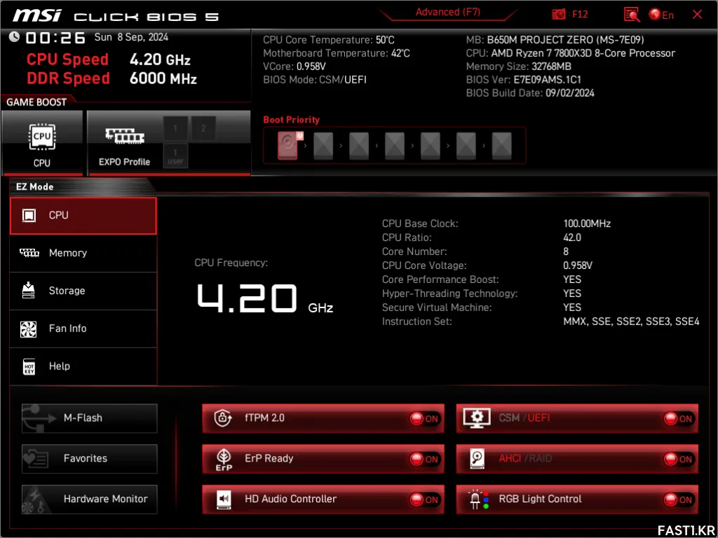 MSI UEFI BIOS 1C1 01