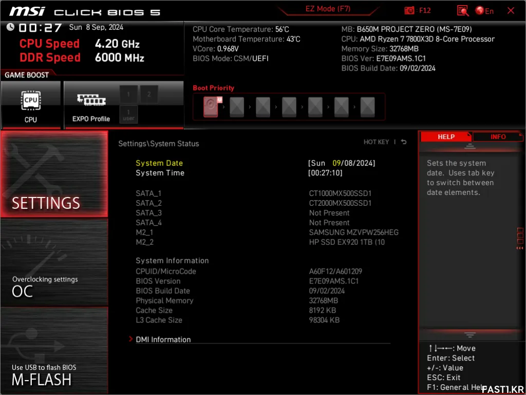 MSI UEFI BIOS 1C1 04