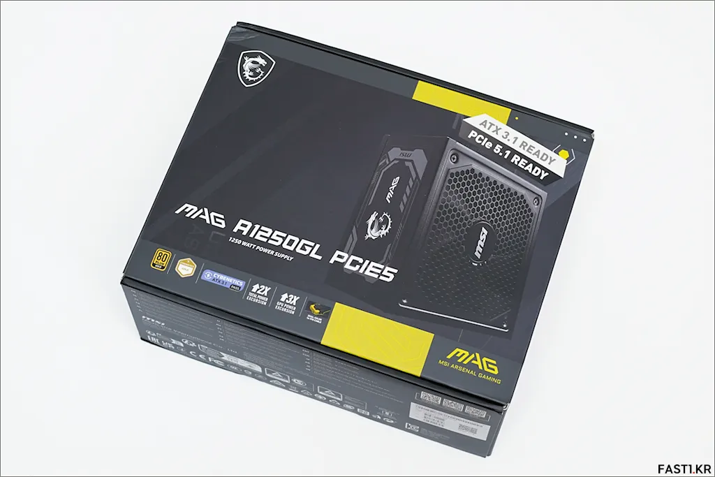 MSI MAG A1250GL 80PLUS골드 풀모듈러 ATX3.1 리뷰 02