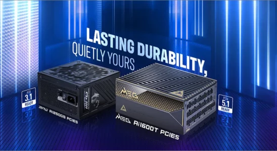 MSI MEG Ai1600T PCIE5 및 MPG A1250GS PCIE5 PSU 출시 1