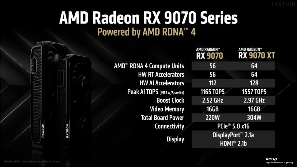 amd radeon rx 9070 4