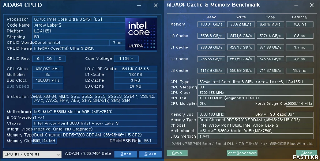 MSI MAG B860M 박격포 WIFI 리뷰 T01