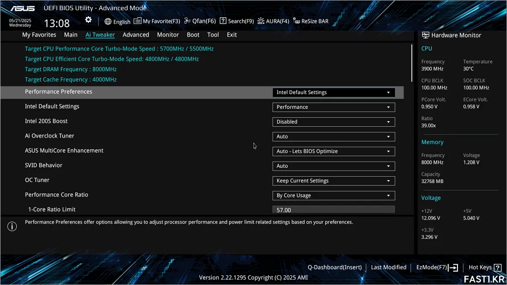 ASUS Z890 AYW GAMING WIFI W BIOS 07