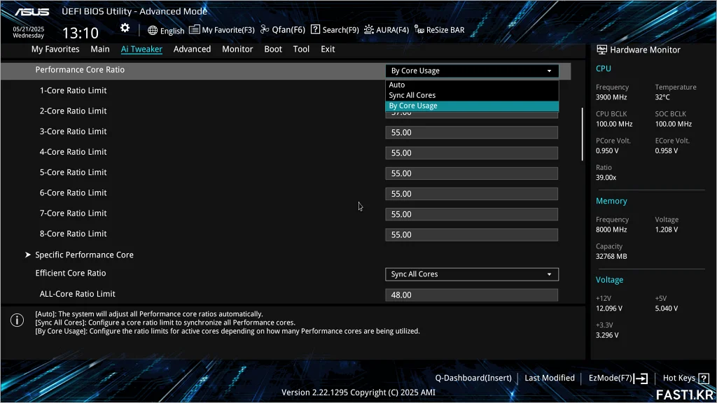 ASUS Z890 AYW GAMING WIFI W BIOS 08