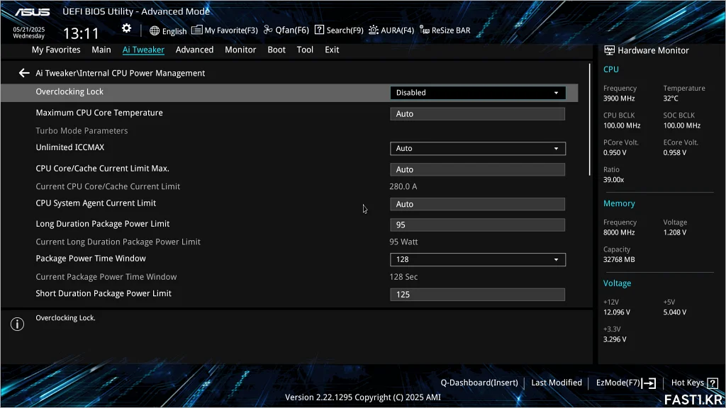 ASUS Z890 AYW GAMING WIFI W BIOS 14