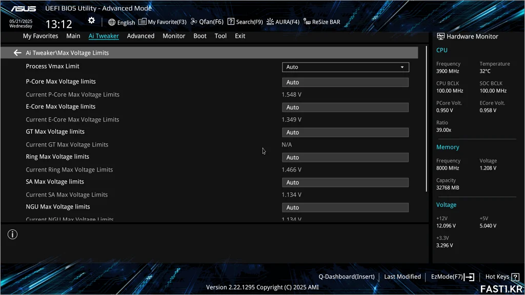 ASUS Z890 AYW GAMING WIFI W BIOS 16