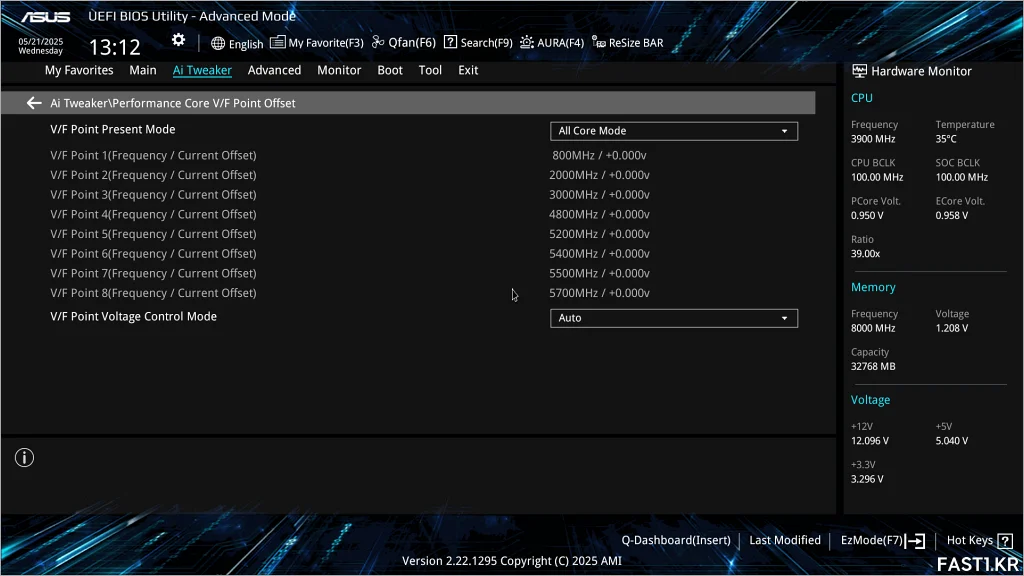 ASUS Z890 AYW GAMING WIFI W BIOS 17